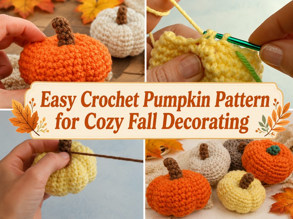Easy Crochet Pumpkin Pattern for Cozy Fall Decorating