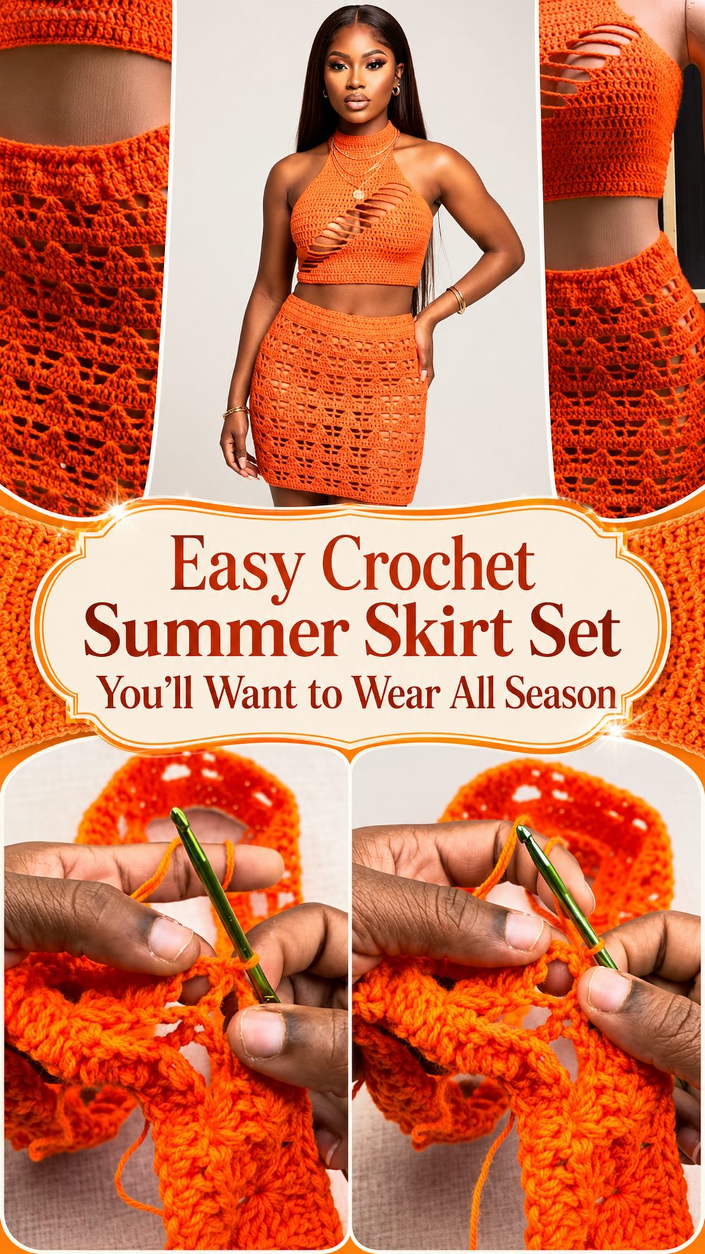 Easy Crochet Summer Skirt Set You’ll Want to Wear All Season
