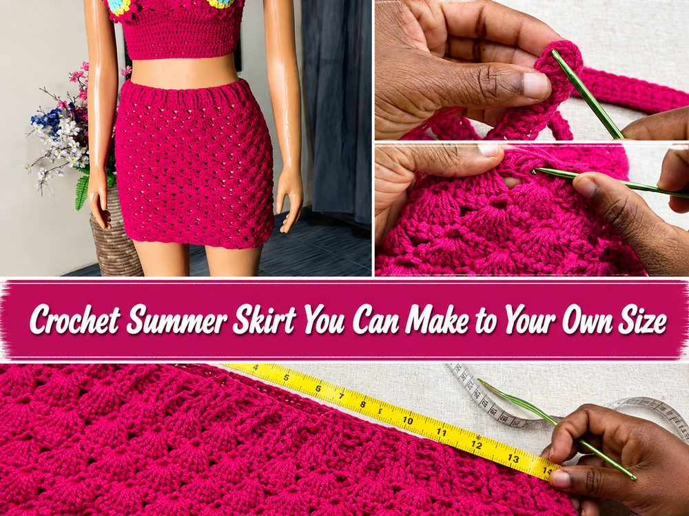 Easy Crochet Summer Skirt You Can Make to Your Own Size