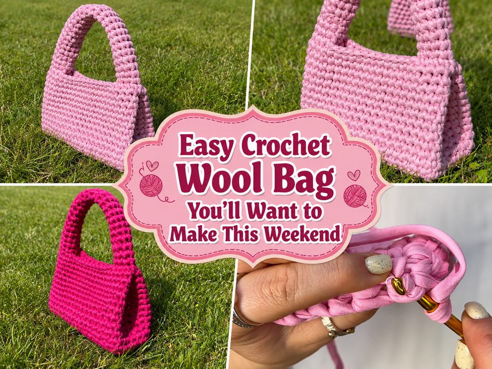 Easy Crochet Wool Bag You’ll Want to Make This Weekend