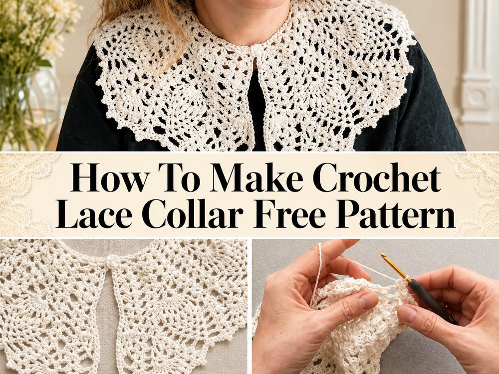 How To Make Crochet Lace Collar Free Pattern