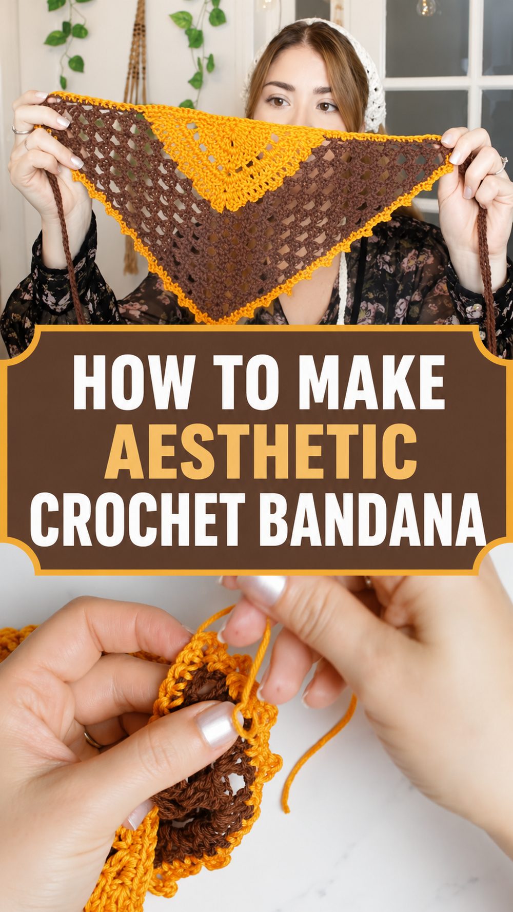 How to Make Aesthetic Crochet Bandana