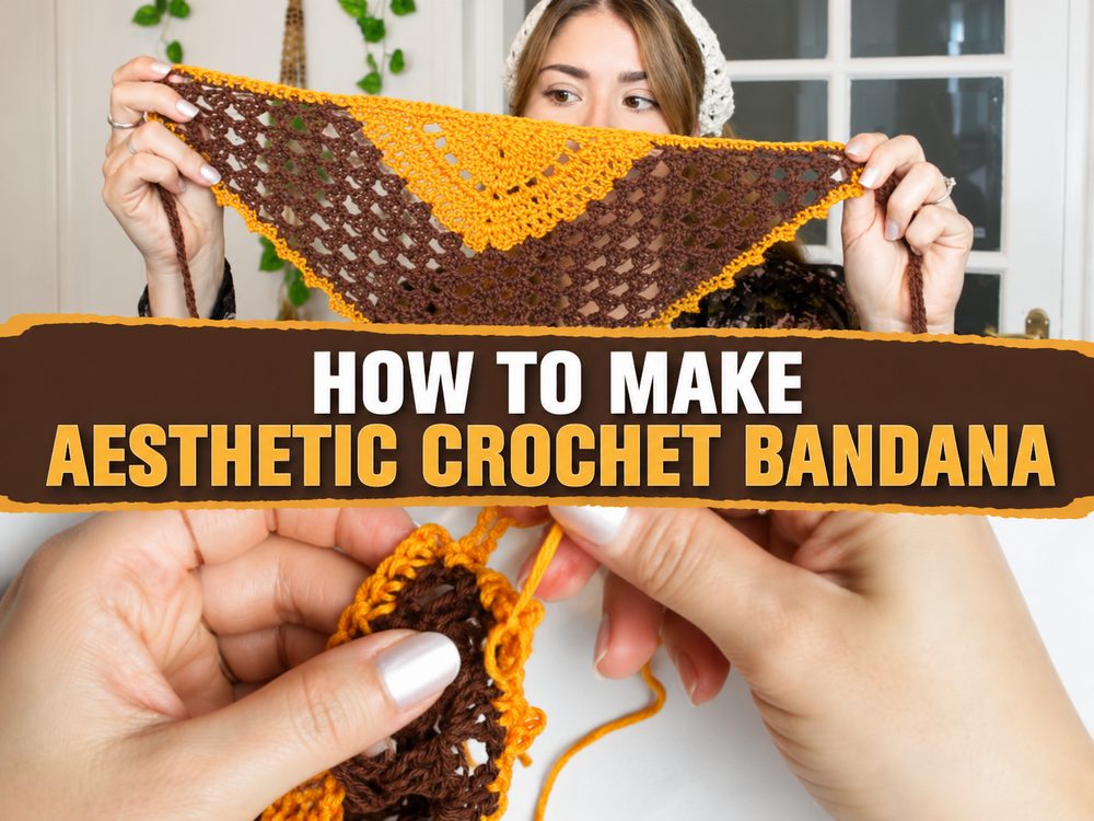 How to Make Aesthetic Crochet Bandana