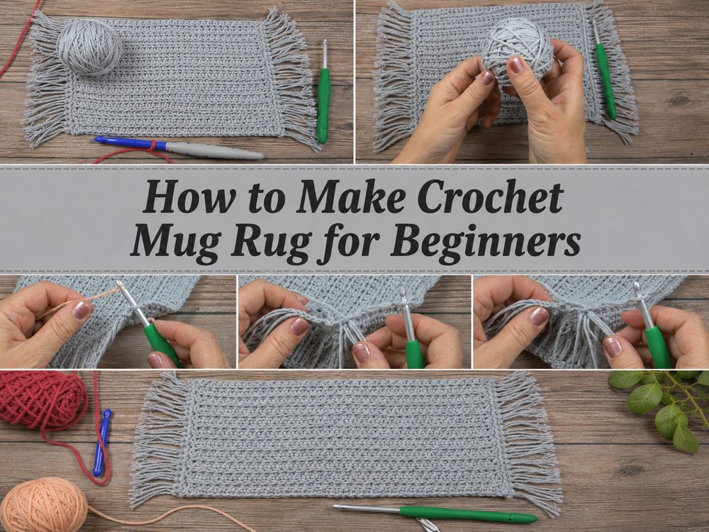 How to Make Crochet Mug Rug for Beginners