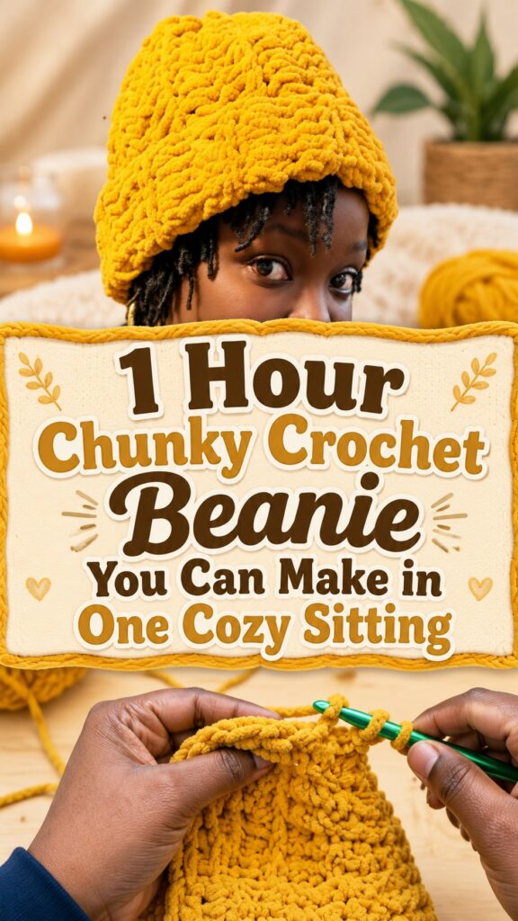 Hour Chunky Crochet Beanie You Can Make in One Cozy Sitting