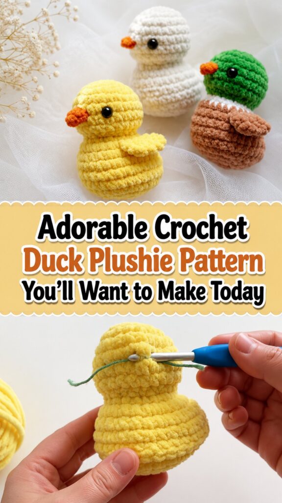 Adorable Crochet Duck Plushie Pattern You’ll Want to Make Today