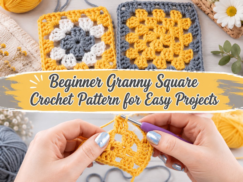 Beginner Granny Square Crochet Pattern for Easy Projects