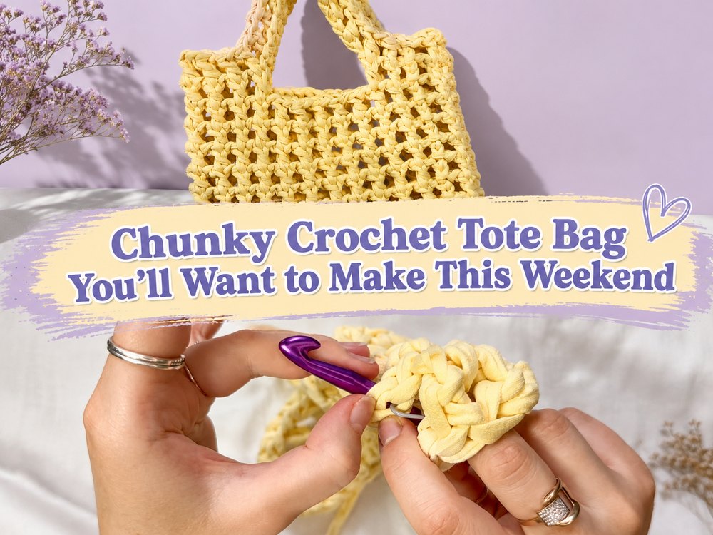 Chunky Crochet Tote Bag You’ll Want to Make This Weekend