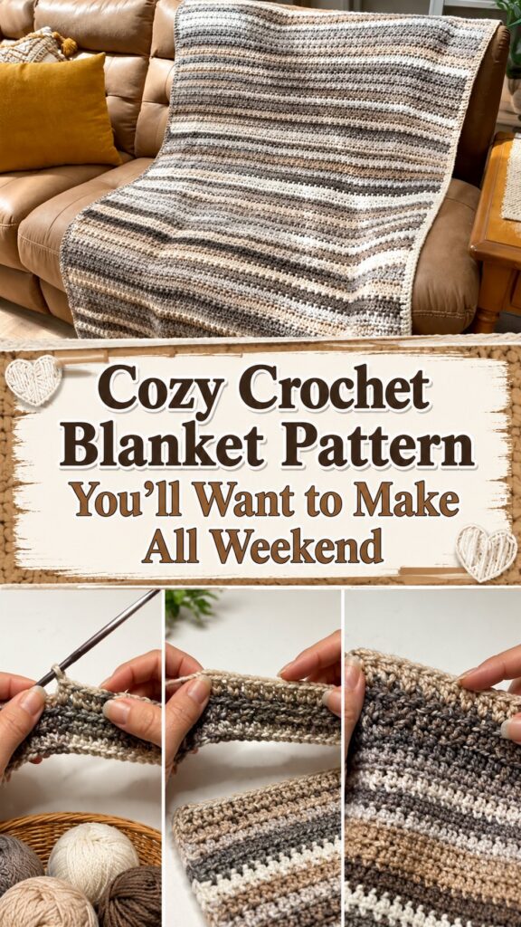 Cozy Crochet Blanket Pattern You’ll Want to Make All Weekend