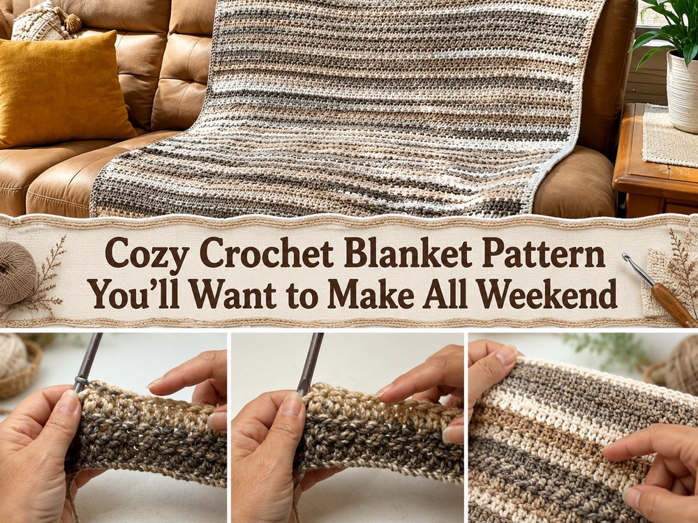 Cozy Crochet Blanket Pattern You’ll Want to Make All Weekend
