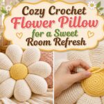 Cozy Crochet Flower Pillow for a Sweet Room Refresh
