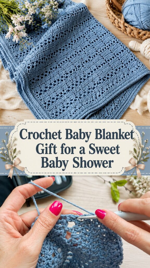 Crochet Baby Blanket Gift for a Sweet Baby Shower