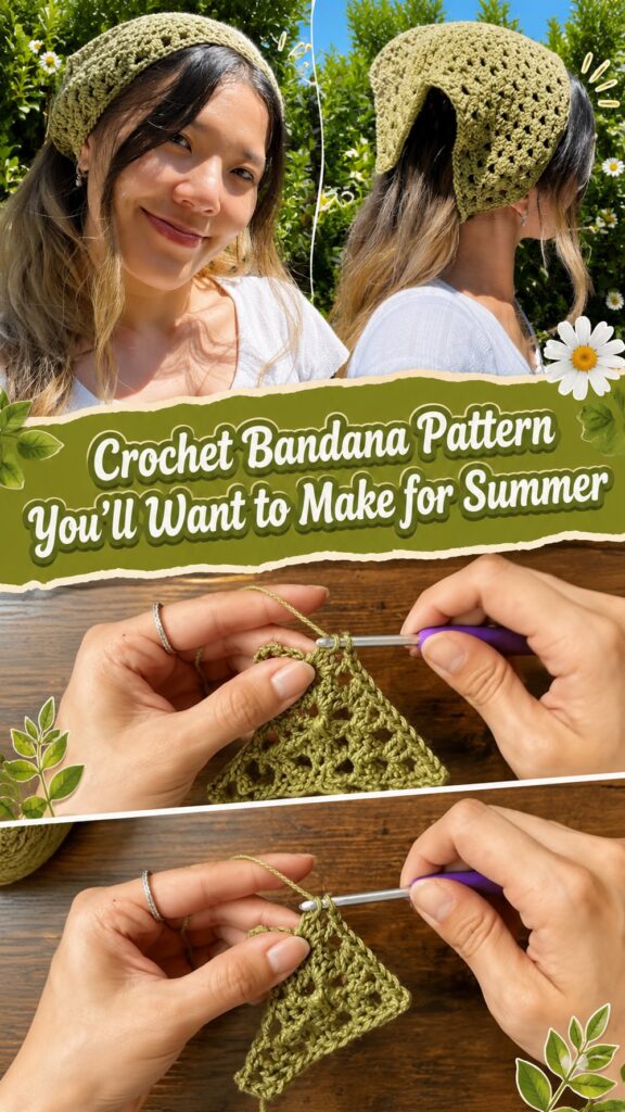 Crochet Bandana Pattern You’ll Want to Make for Summer