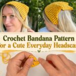 Crochet Bandana Pattern for a Cute Everyday Headscarf