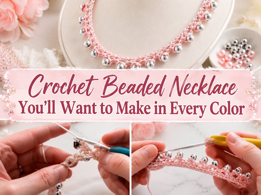 Crochet Beaded Necklace You’ll Want to Make in Every Color