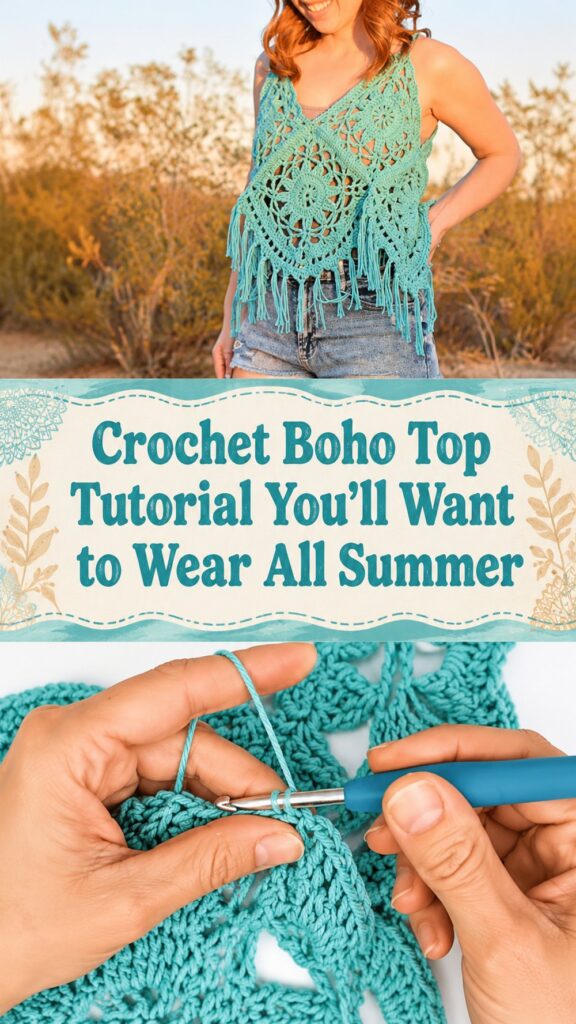 Crochet Boho Top Tutorial You’ll Want to Wear All Summer