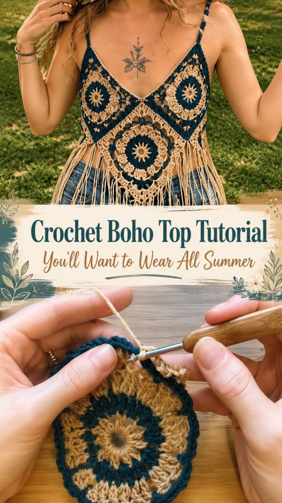 Crochet Boho Top Tutorial You’ll Want to Wear All Summer