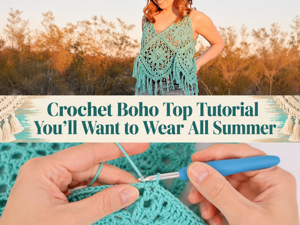 Crochet Boho Top Tutorial You’ll Want to Wear All Summer