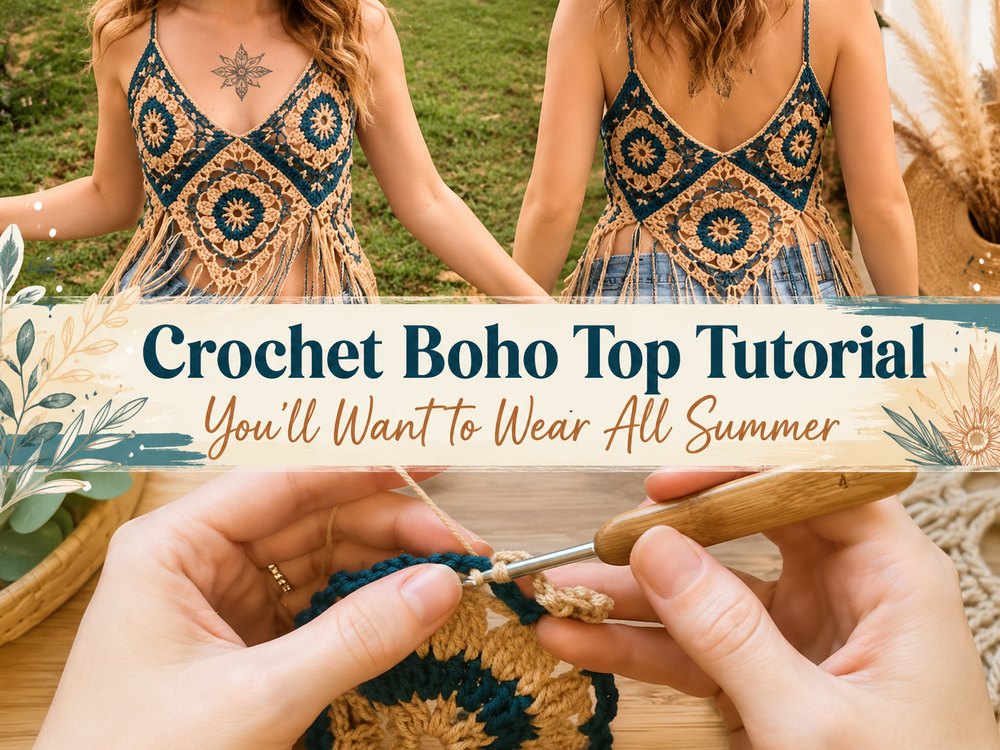 Crochet Boho Top Tutorial You’ll Want to Wear All Summer