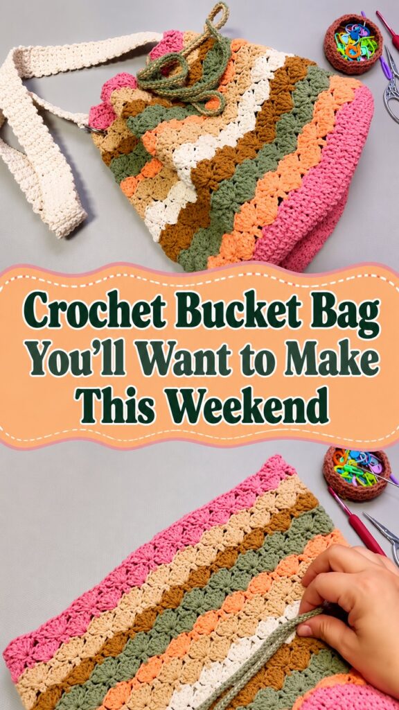 Crochet Bucket Bag You’ll Want to Make This Weekend