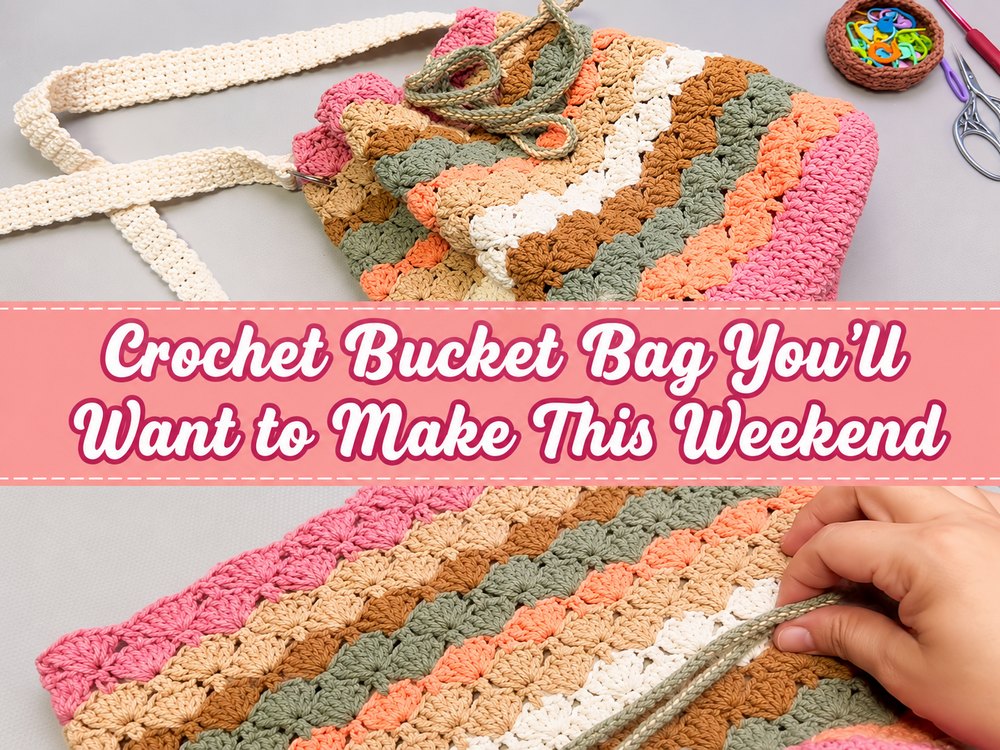 Crochet Bucket Bag You’ll Want to Make This Weekend