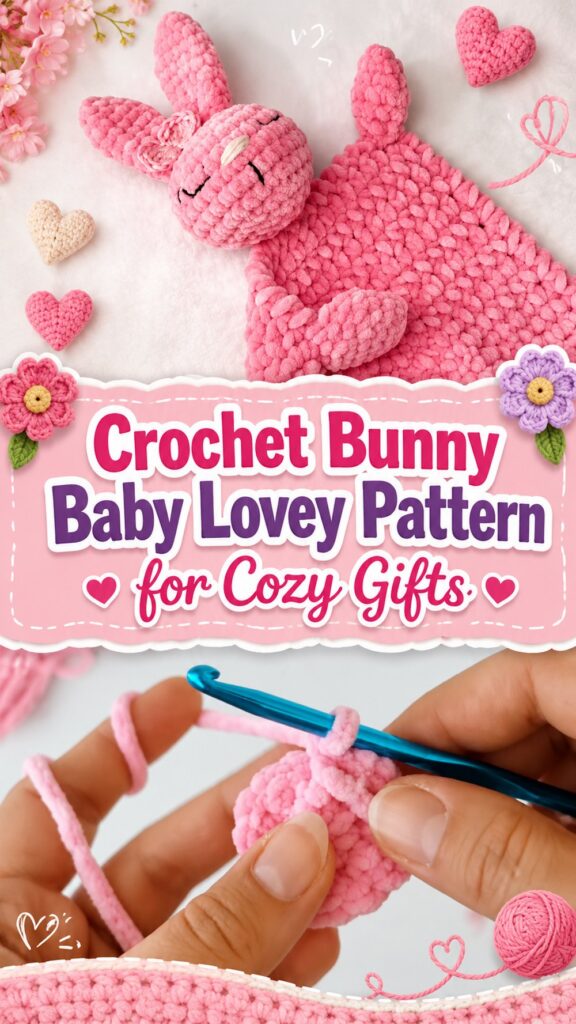 Crochet Bunny Baby Lovey Pattern for Cozy Gifts