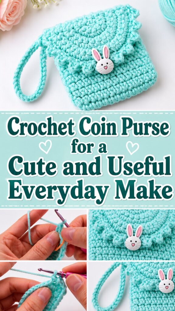 Crochet Coin Purse for a Cute and Useful Everyday Make