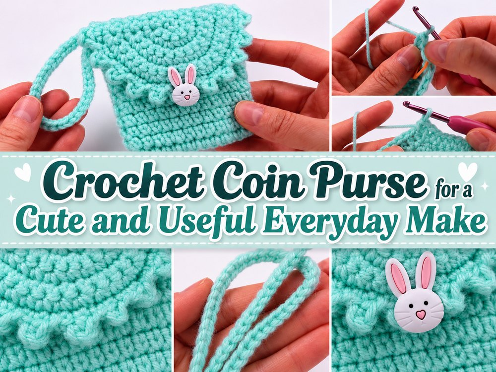 Crochet Coin Purse for a Cute and Useful Everyday Make
