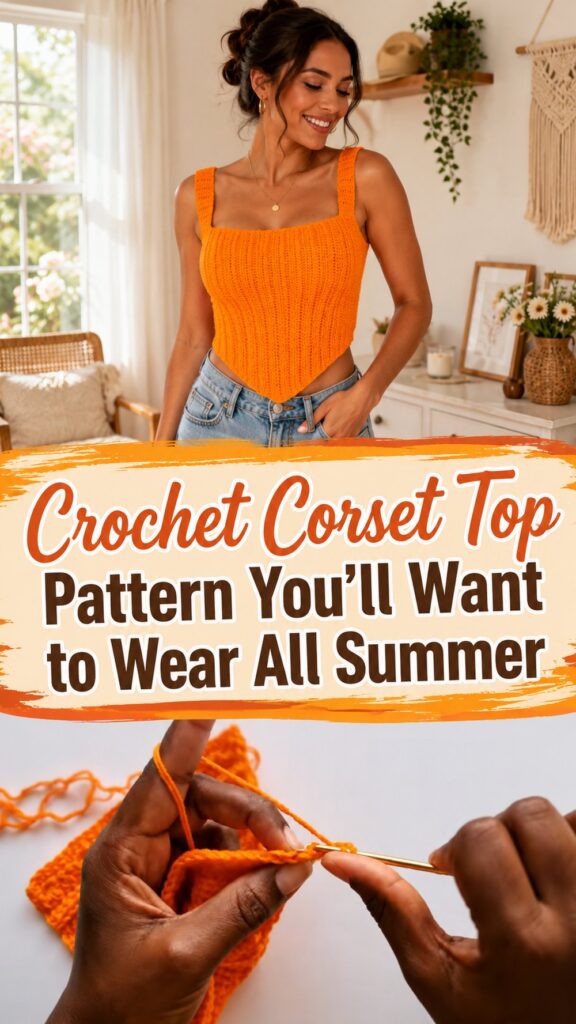 Crochet Corset Top Pattern You’ll Want to Wear All Summer