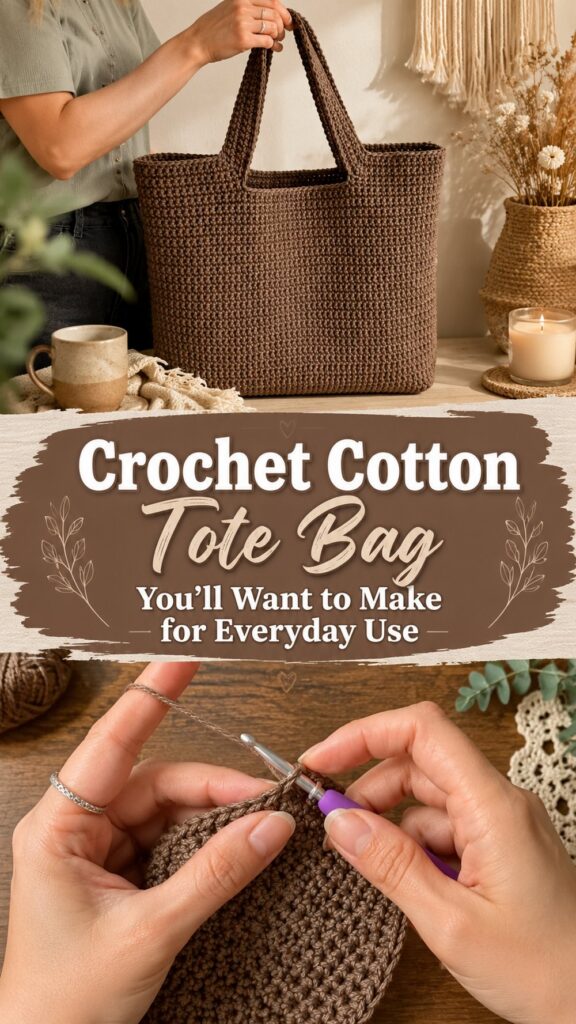 Crochet Cotton Tote Bag You’ll Want to Make for Everyday Use