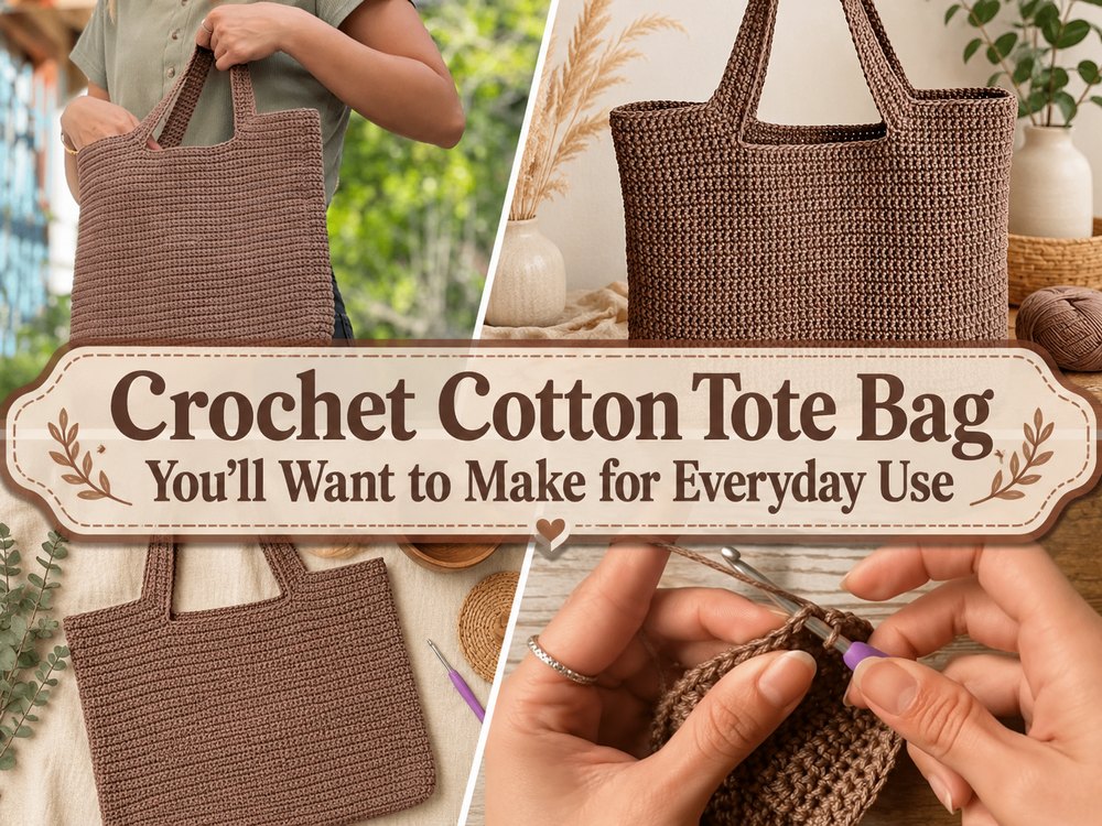 Crochet Cotton Tote Bag You’ll Want to Make for Everyday Use