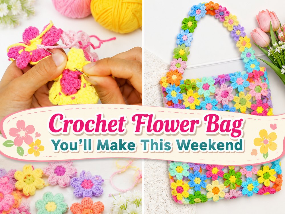 Crochet Flower Bag You’ll Make This Weekend