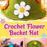 Crochet Flower Bucket Hat
