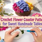 Crochet Flower Coaster Pattern for Sweet Handmade Tables