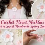 Crochet Flower Necklace for a Sweet Handmade Spring Look