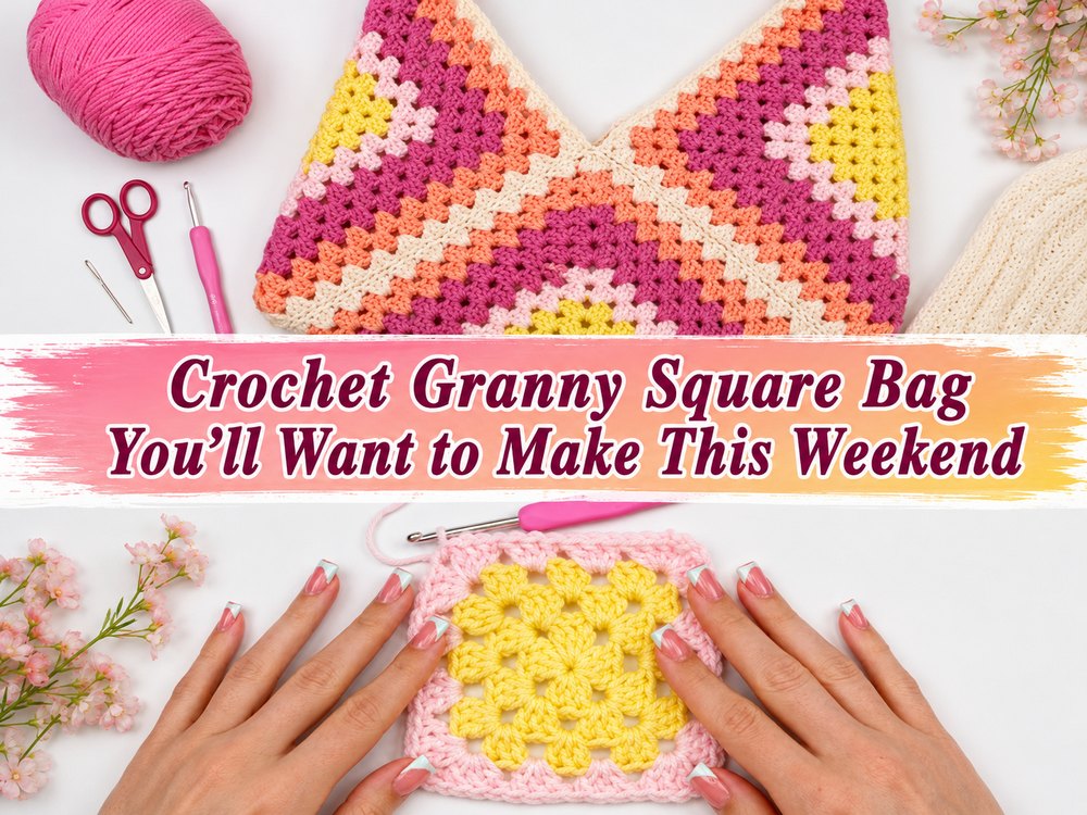 Crochet Granny Square Bag You’ll Want to Make This Weekend