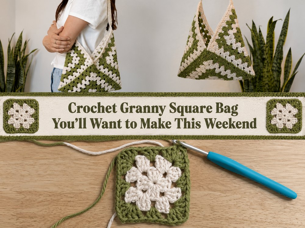 Crochet Granny Square Bag You’ll Want to Make This Weekend