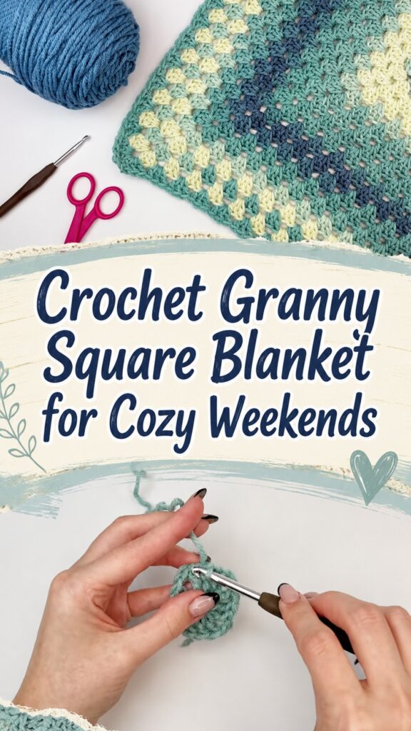 Crochet Granny Square Blanket for Cozy Weekends