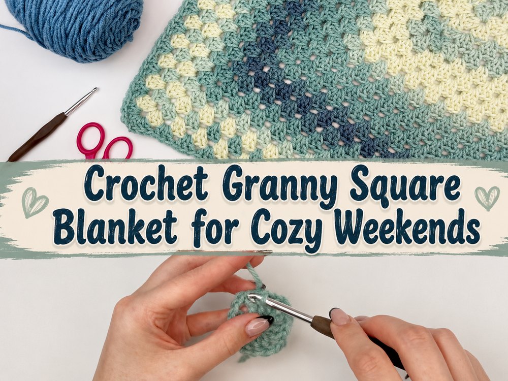 Crochet Granny Square Blanket for Cozy Weekends