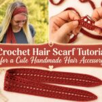 Crochet Hair Scarf Tutorial for a Cute Handmade Hair Accessory