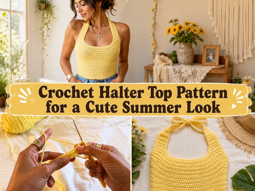 Crochet Halter Top Pattern for a Cute Summer Look