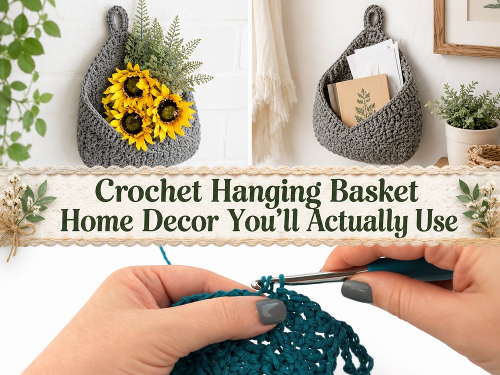 Crochet Hanging Basket Home Decor You’ll Actually Use