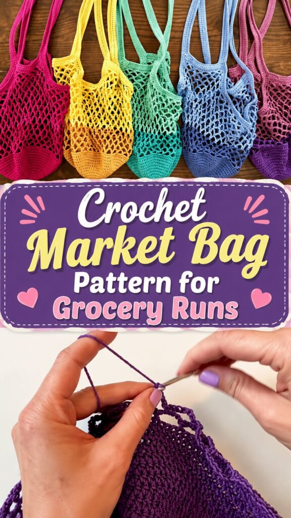 Crochet Market Bag Pattern for Grocery Runs