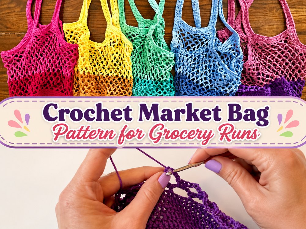 Crochet Market Bag Pattern for Grocery Runs