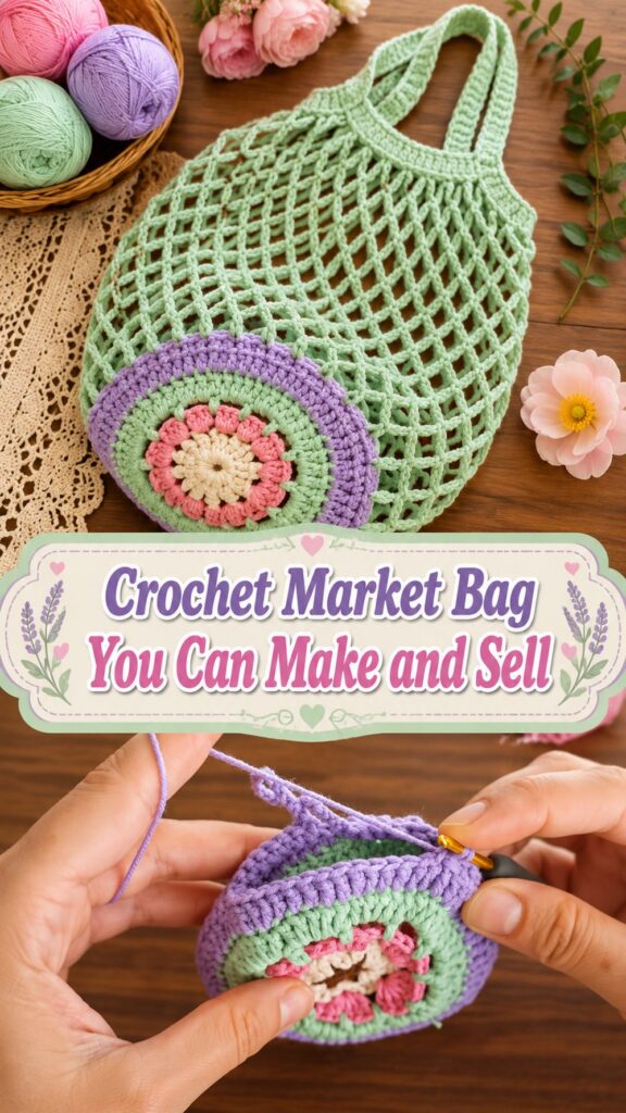 Crochet Market Bag You Can Make and Sell