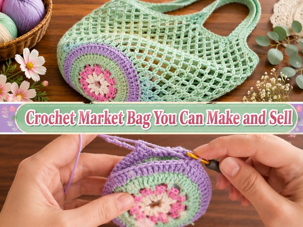 Crochet Market Bag You Can Make and Sell