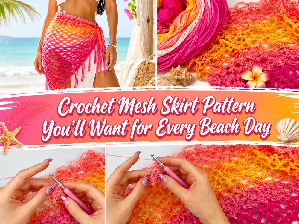 Crochet Mesh Skirt Pattern You’ll Want for Every Beach Day