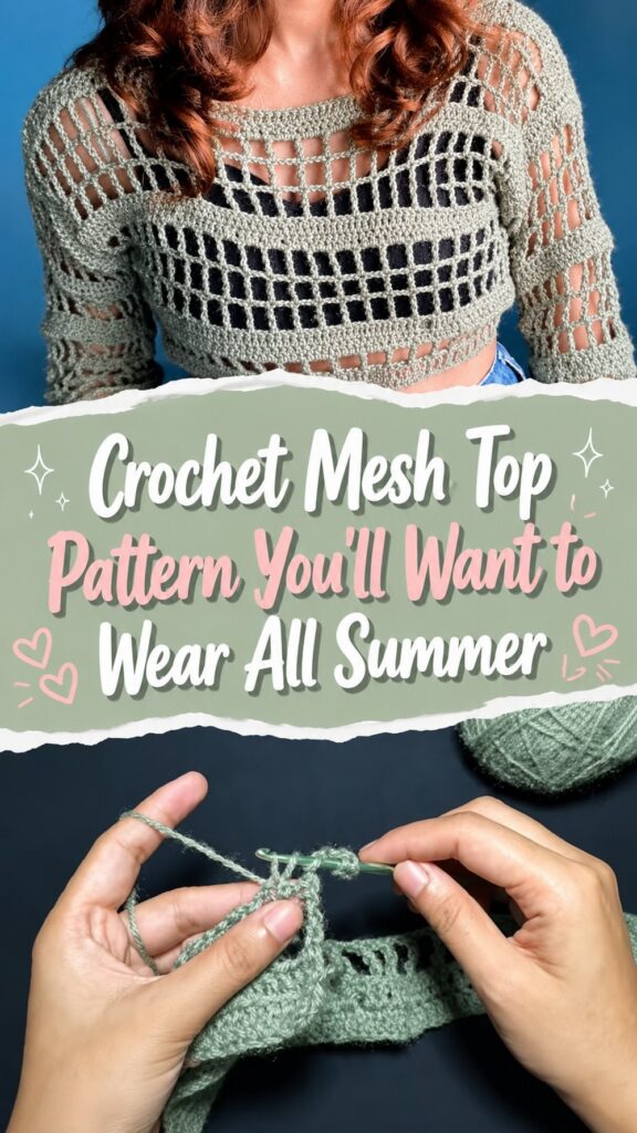 Crochet Mesh Top Pattern You’ll Want to Wear All Summer