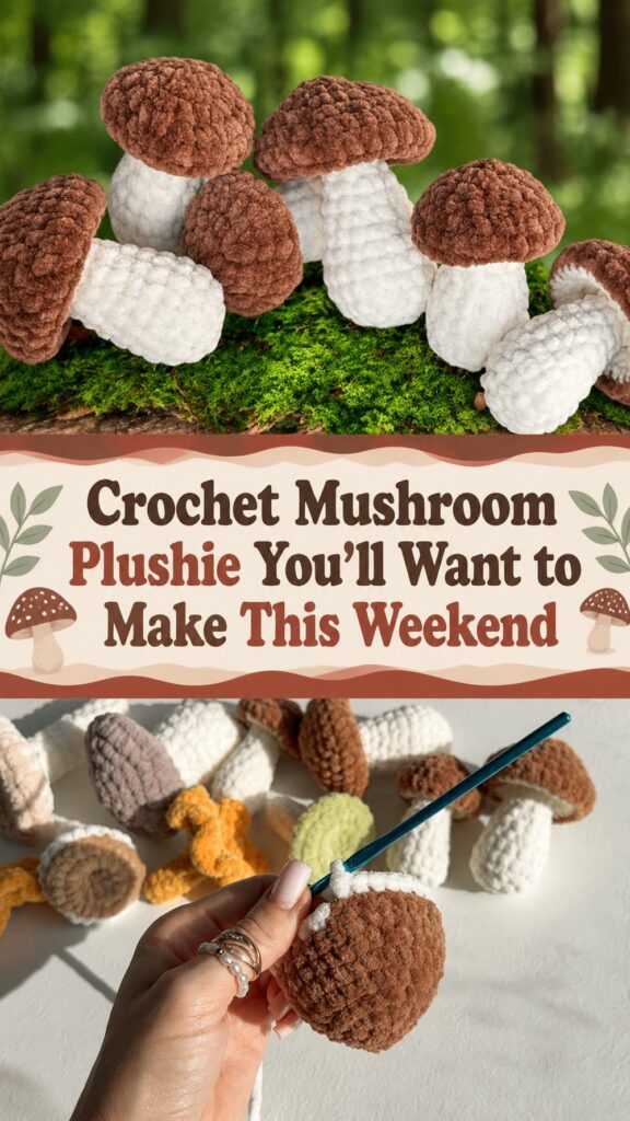 Crochet Mushroom Plushie You’ll Want to Make This Weekend