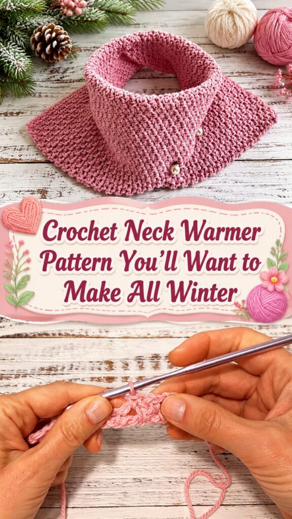 Crochet Neck Warmer Pattern You’ll Want to Make All Winter